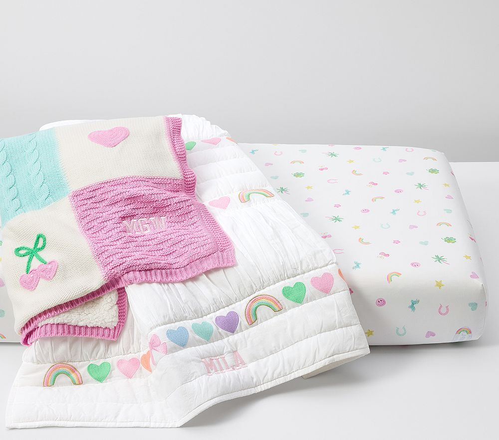 Stoney Clover Lane Embroidered Icon Baby Bedding Set | Pottery Barn Kids