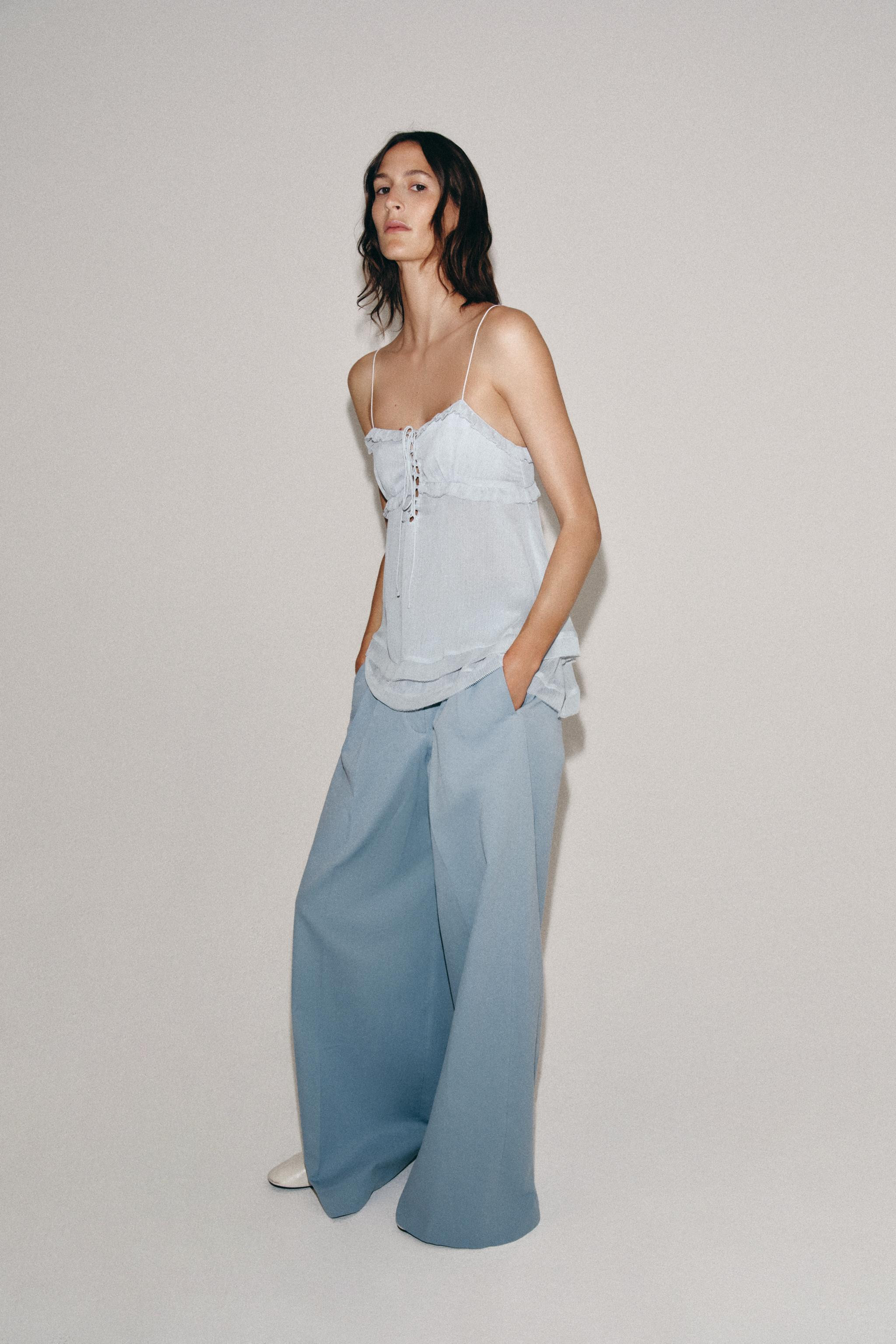 ZW COLLECTION RUFFLED TOP | Zara US