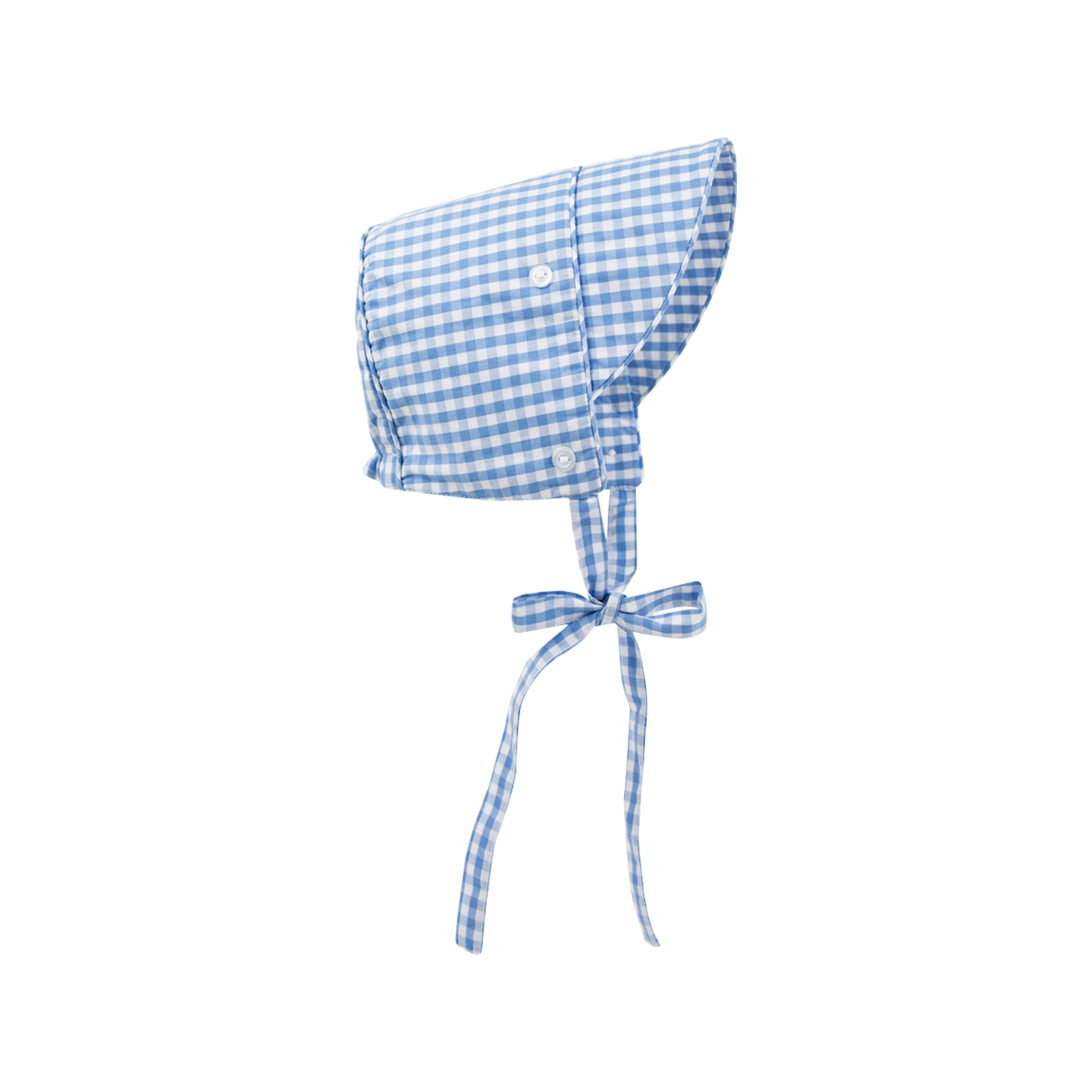 Barringer Bonnet - Park City Periwinkle Check | The Beaufort Bonnet Company