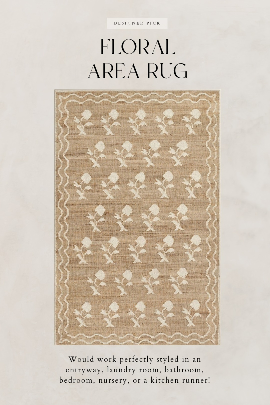 The perfect area rug for your spring refresh 🌼 // bedroom refresh . bedroom makeover . area rug . floral . bathroom rug . entryway rug . kitchen runner . bedroom rug 

 #LTKHome #LTKSaleAlert