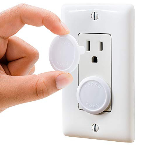 Outlet Covers Baby Proofing (32 Pack) By Wappa Baby | Safe & Secure Electric Plug Protectors | Sturdy Childproof Socket Covers For Home & Office | Easy Installation | Protect Toddlers & Babies | White | Amazon (US)