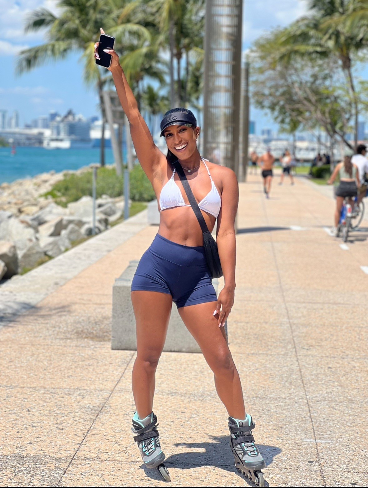 Rollerblading on the beach! Fun and comfy outfit, perfect for a workout followed by a dip in the ocean! 

#LTKActive #LTKFindsUnder50 #LTKSwim
