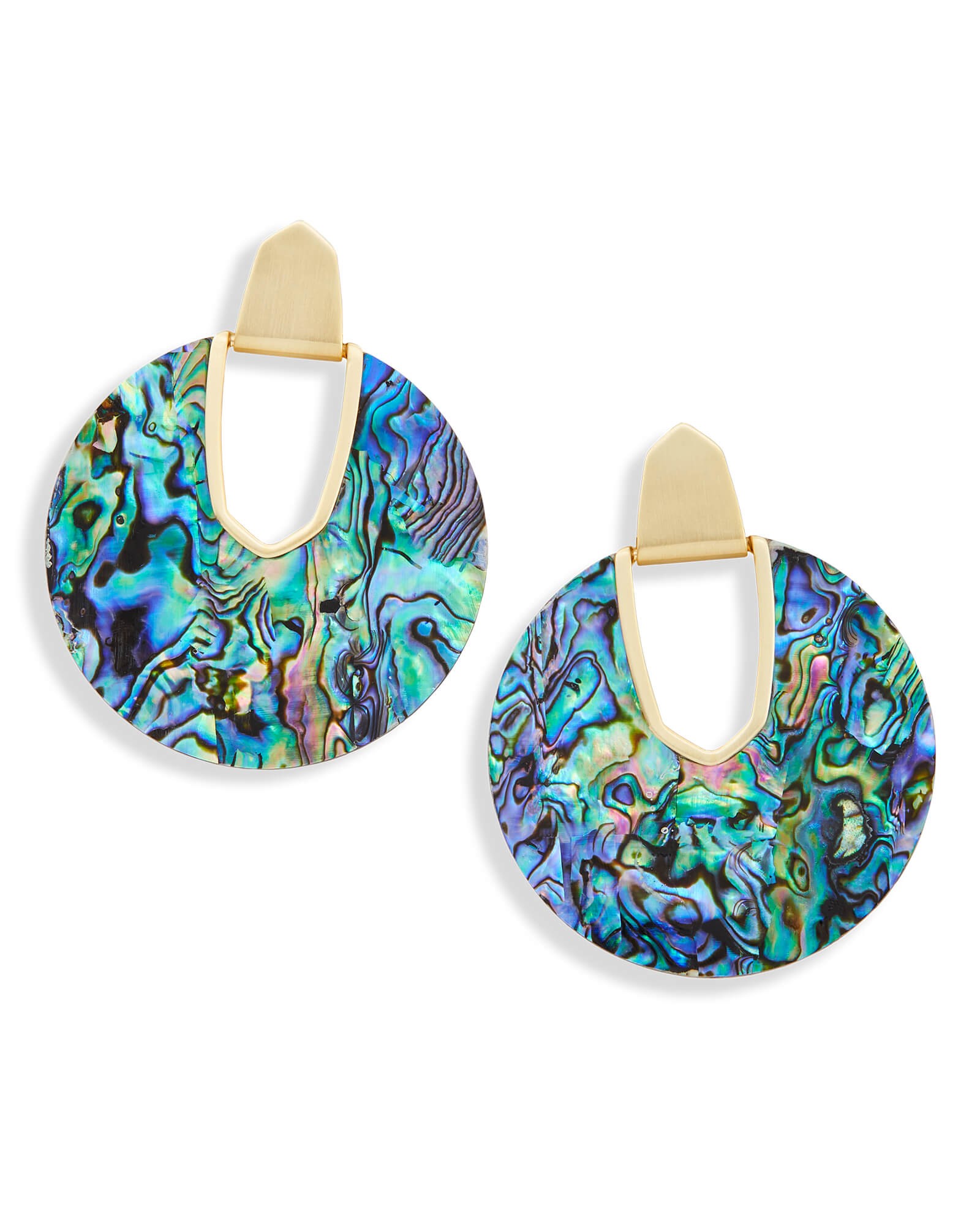 Diane Statement Earrings in Abalone Shell | Kendra Scott