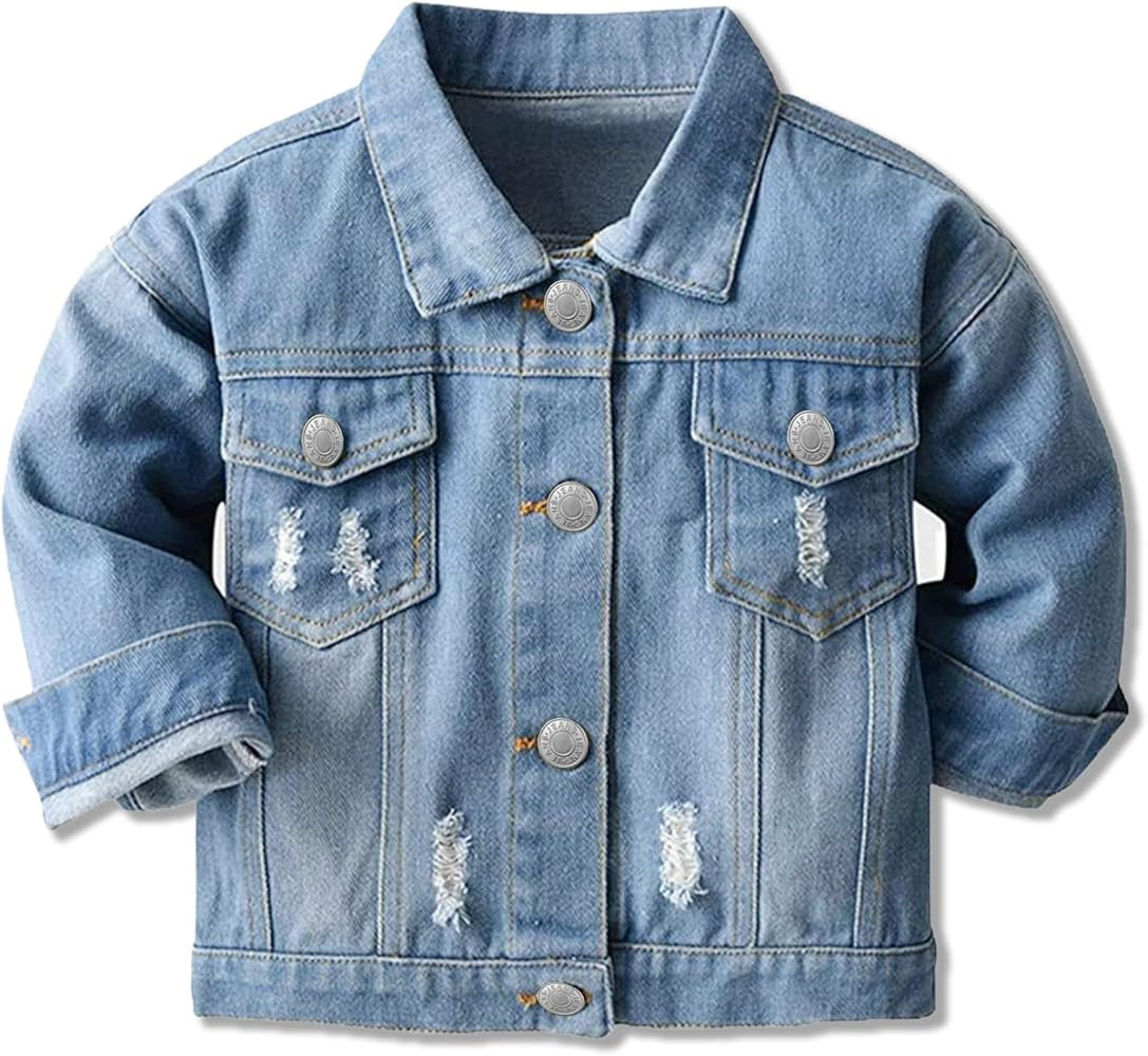 Cromoncent Classic Denim Jacket for Boys Girls & Women | Amazon (US)