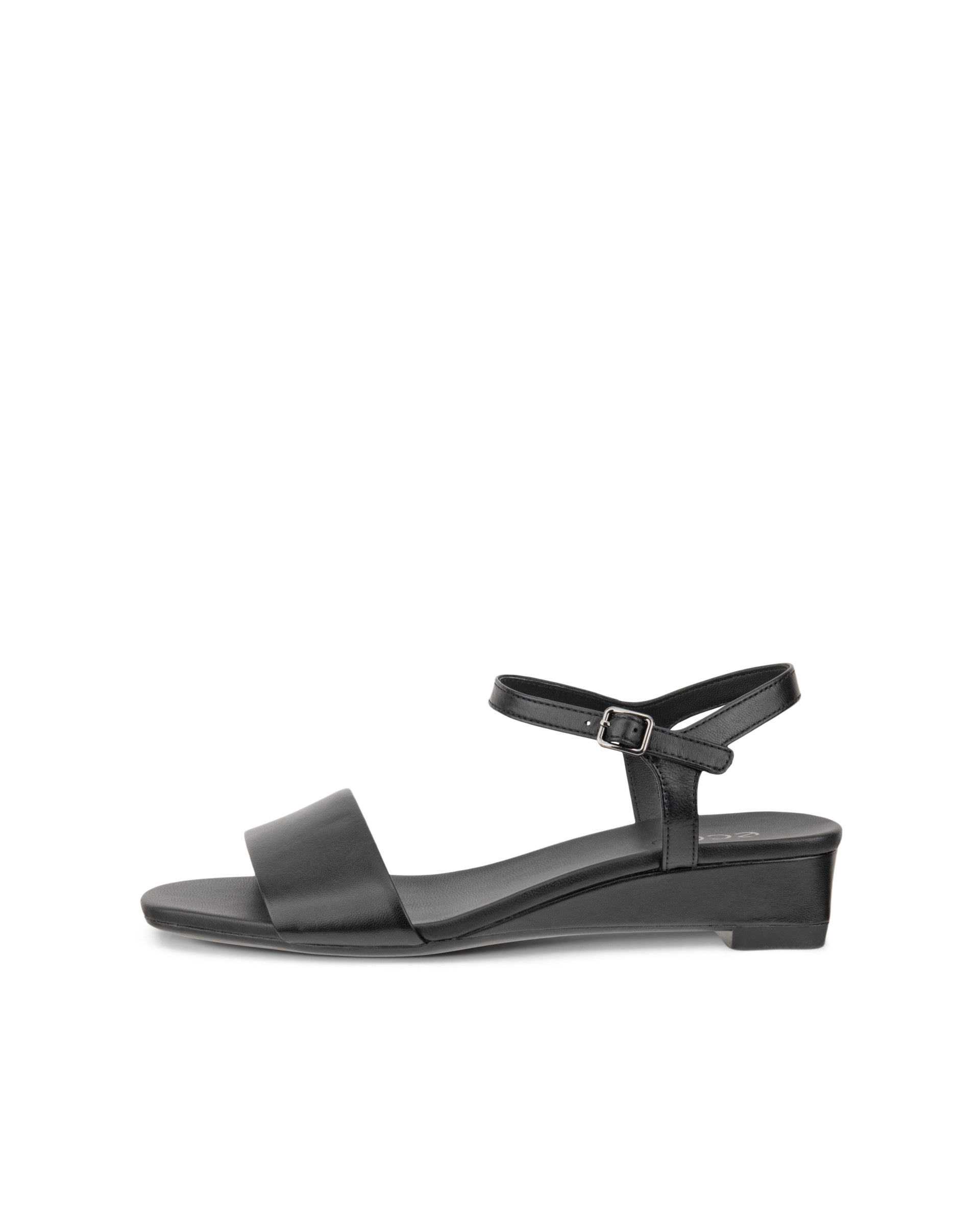 Women's ECCO® Astrid Leather Wedge Sandal | Black | ECCO (US)