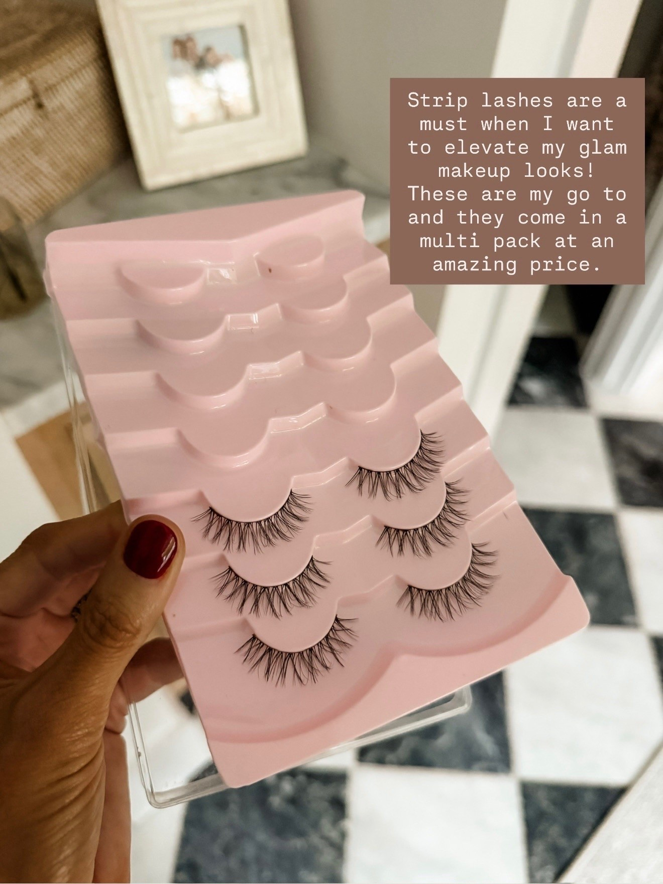 If I ever want a more full glam look, I love using fake eyelashes! This is a great pack to keep in your drawer for whenever you need them!

Loverly Grey, Amazon, make up, beauty, full glam, fake eyelashes

#LTKBeauty