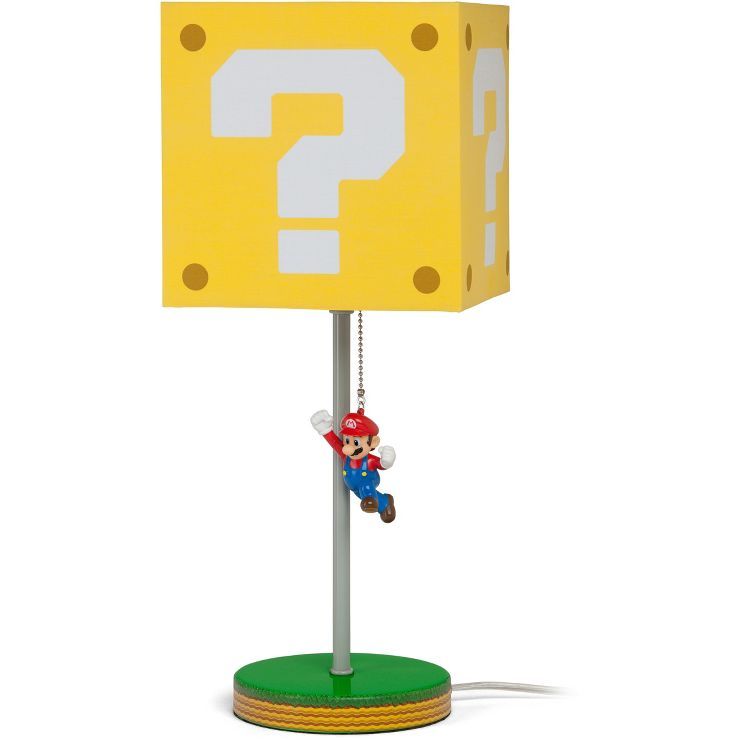 14" Nintendo Super Mario Block Table Lamp | Target
