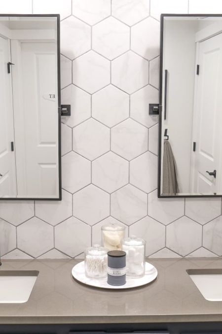 Bathroom Vanity Decor 

home decor  trendy home decor  summer home decor  trendy Home makeover  double vanity bathroom design  Taryn Whiteaker Designs 

#LTKhome 

#LTKSeasonal