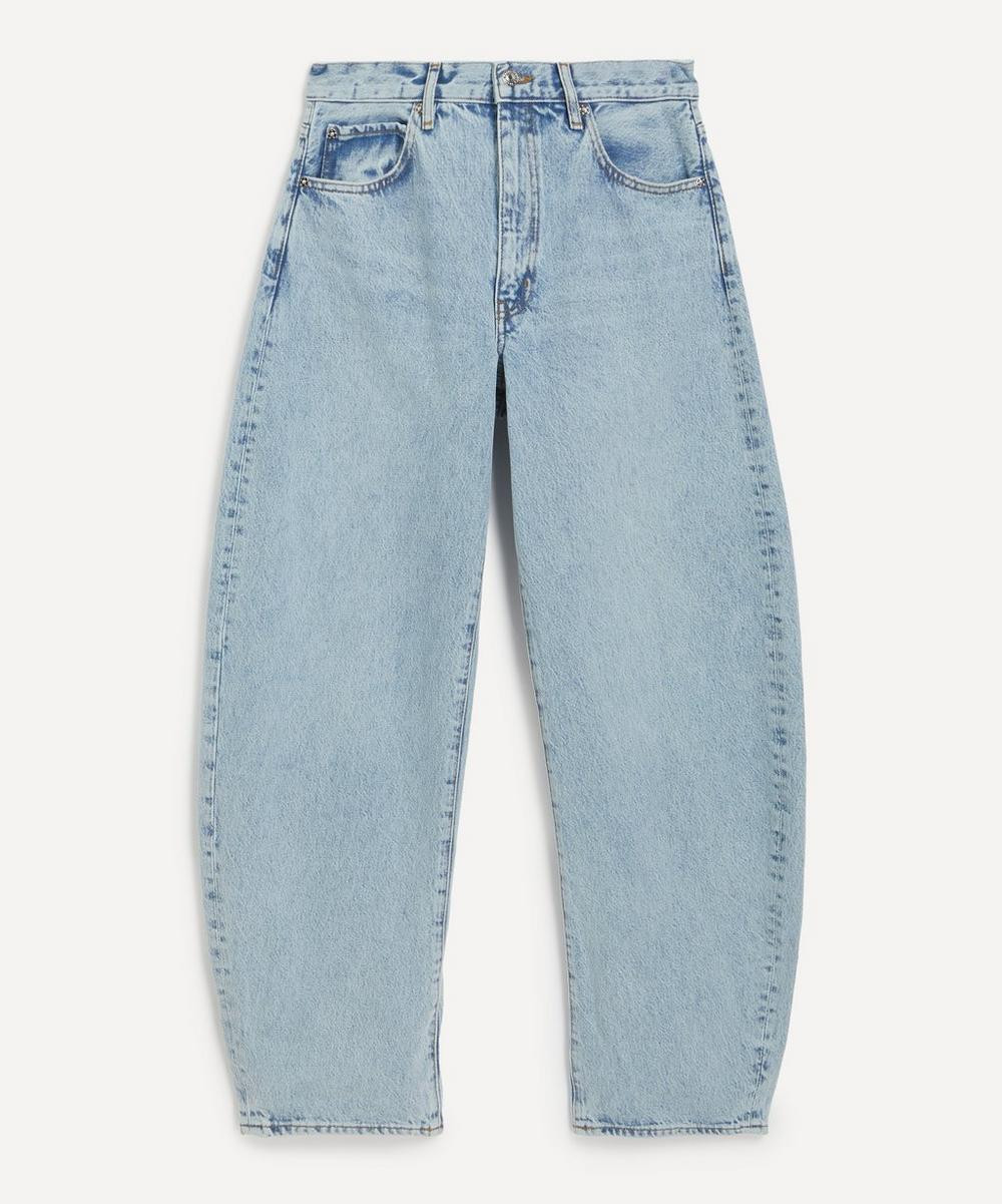 Frame Women's Bubble High-Rise Barrel Leg Jeans in Outlaw 28 | Liberty London (US)
