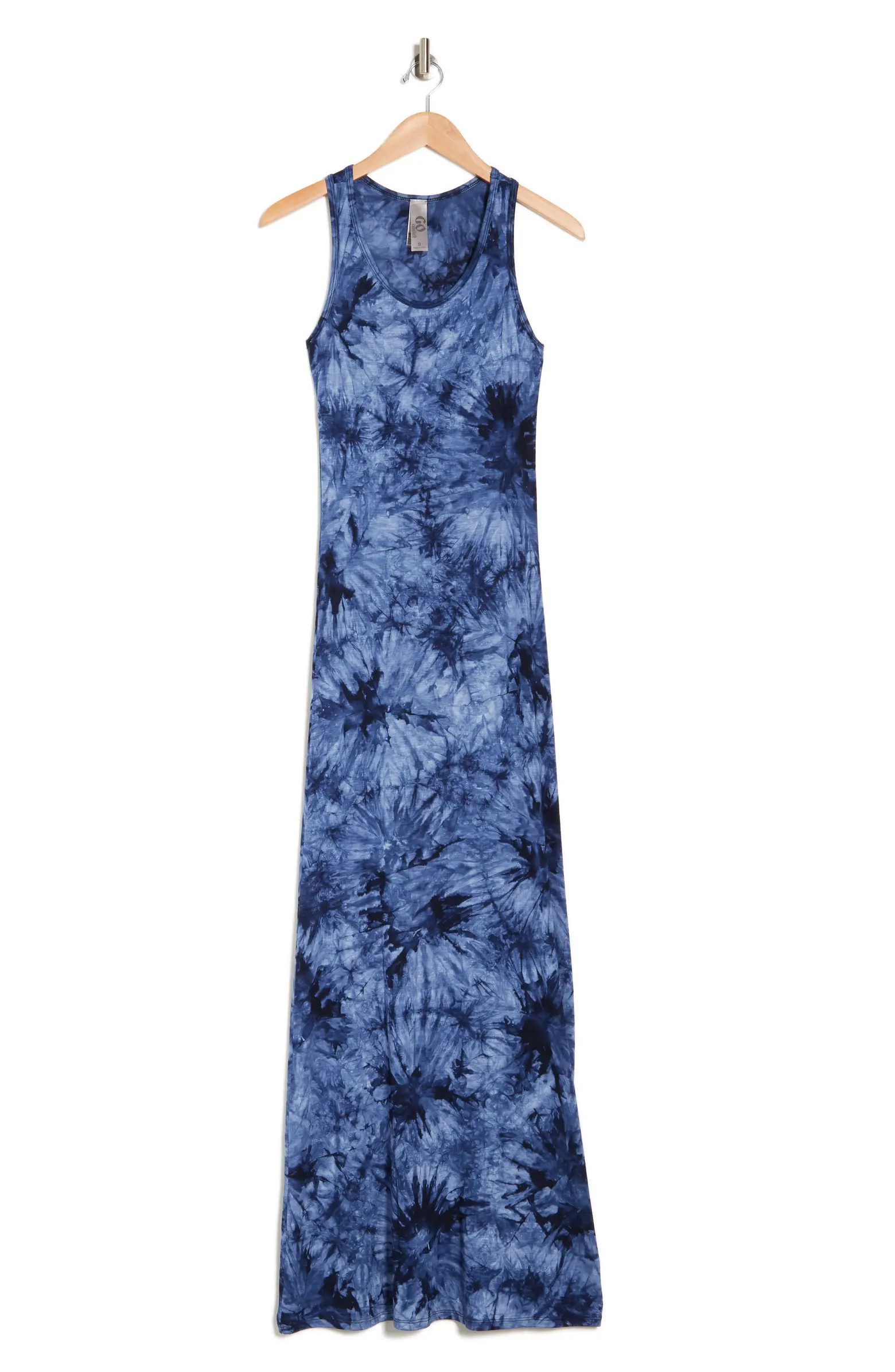 GO COUTURE Tie Dye Racerback Maxi Dress | Nordstromrack | Nordstrom Rack