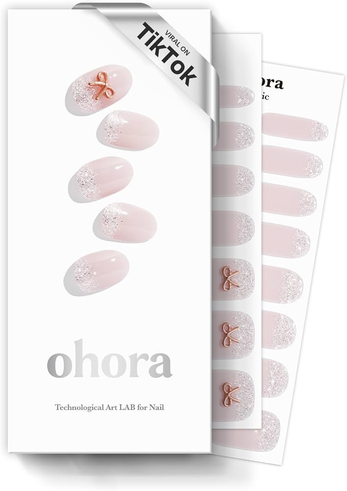 ohora Semi Cured Gel Nail Strips (N Twinkle Bell) - Works with Any Lamps, Salon-Quality, Long Las... | Amazon (US)