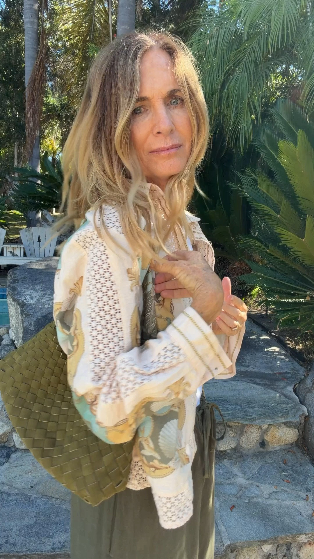 Mixing high and low is one of my favorite style tricks. 🤍

This gorgeous FARM Rio top is definitely the star of the outfit, but I paired it with a budget-friendly faux suede bag and palazzo pants that look so much more expensive than they are.

You don't have to spend a fortune to create a polished look. Sometimes it's all about mixing investment pieces with affordable finds.

Which piece would you splurge on... the top or the bag? Let me know in the comments! 👇

#LTKTravel #LTKOver40 #LTKSeasonal