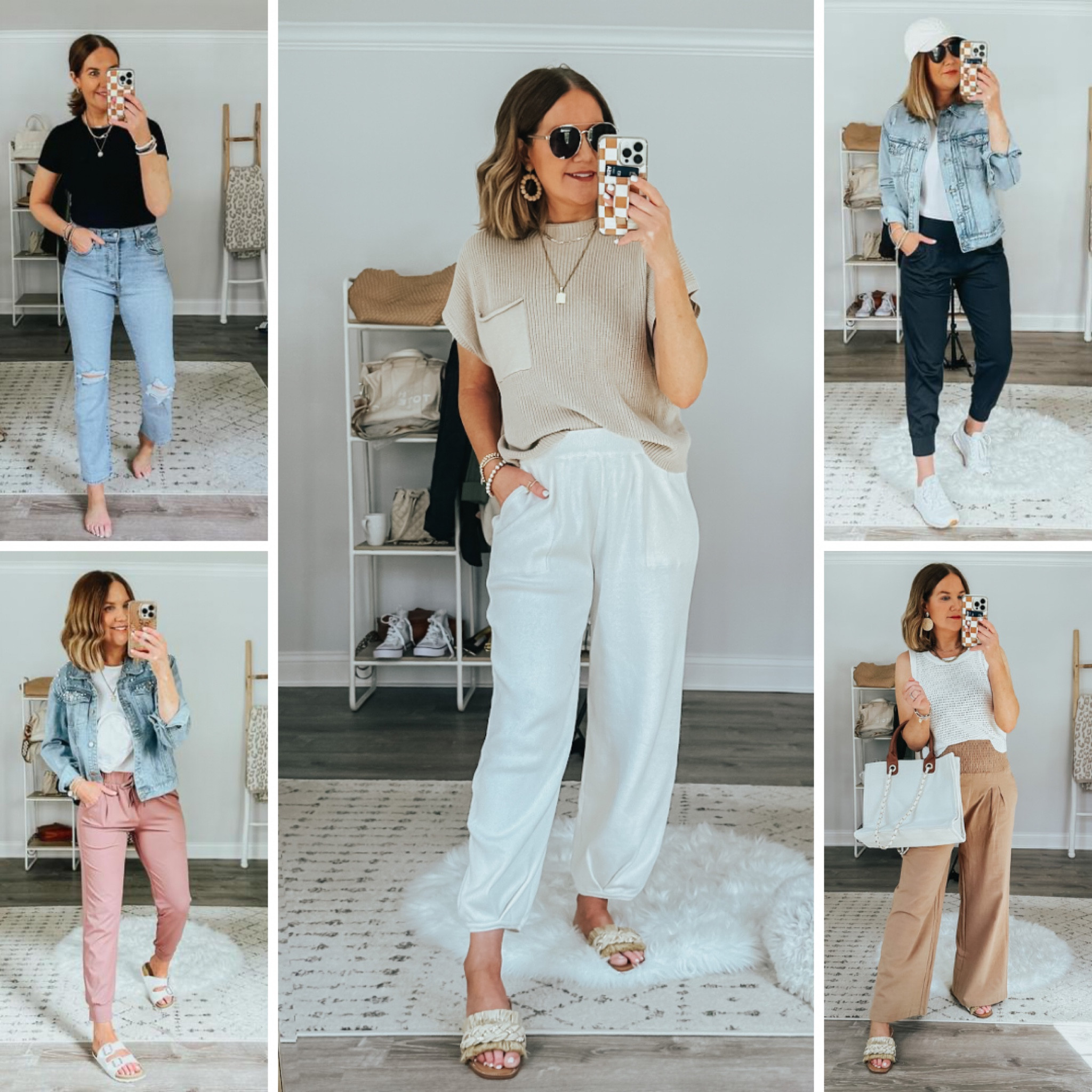 June Amazon best sellers!
Levi’s straight leg jeans size up 1-2 sizes 
Knit set is a spot on FP look for less and fits TTS 
Lululemon lookalike joggers, size medium 
Crochet sweater tank, size medium. 
Athleisure, matching set, Amazon fashion finds, wide leg pants, the best jeans, most flattering jeans 

#LTKSeasonal #LTKstyletip #LTKsalealert