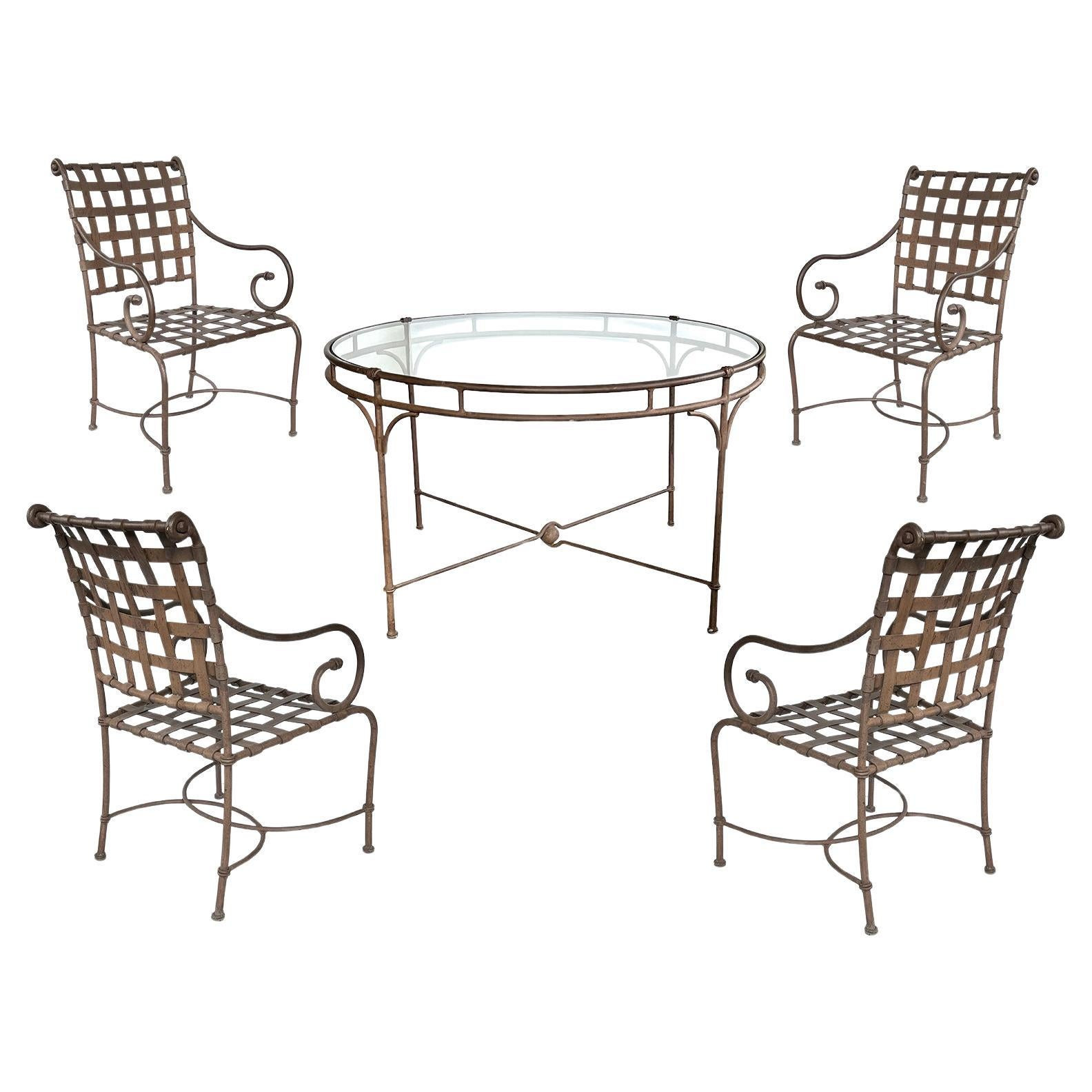 Brown Jordan 'Florentine' Collection 5-piece Outdoor Dining Set | 1stDibs