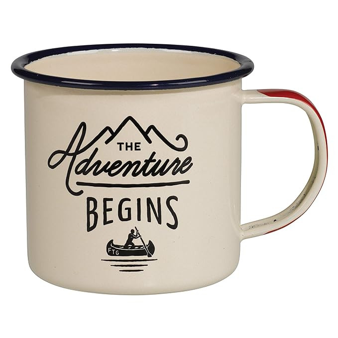 Gentlemen's Hardware AGEN025 Adventure Enamel Camping Mug 12 oz. Cream | Amazon (US)