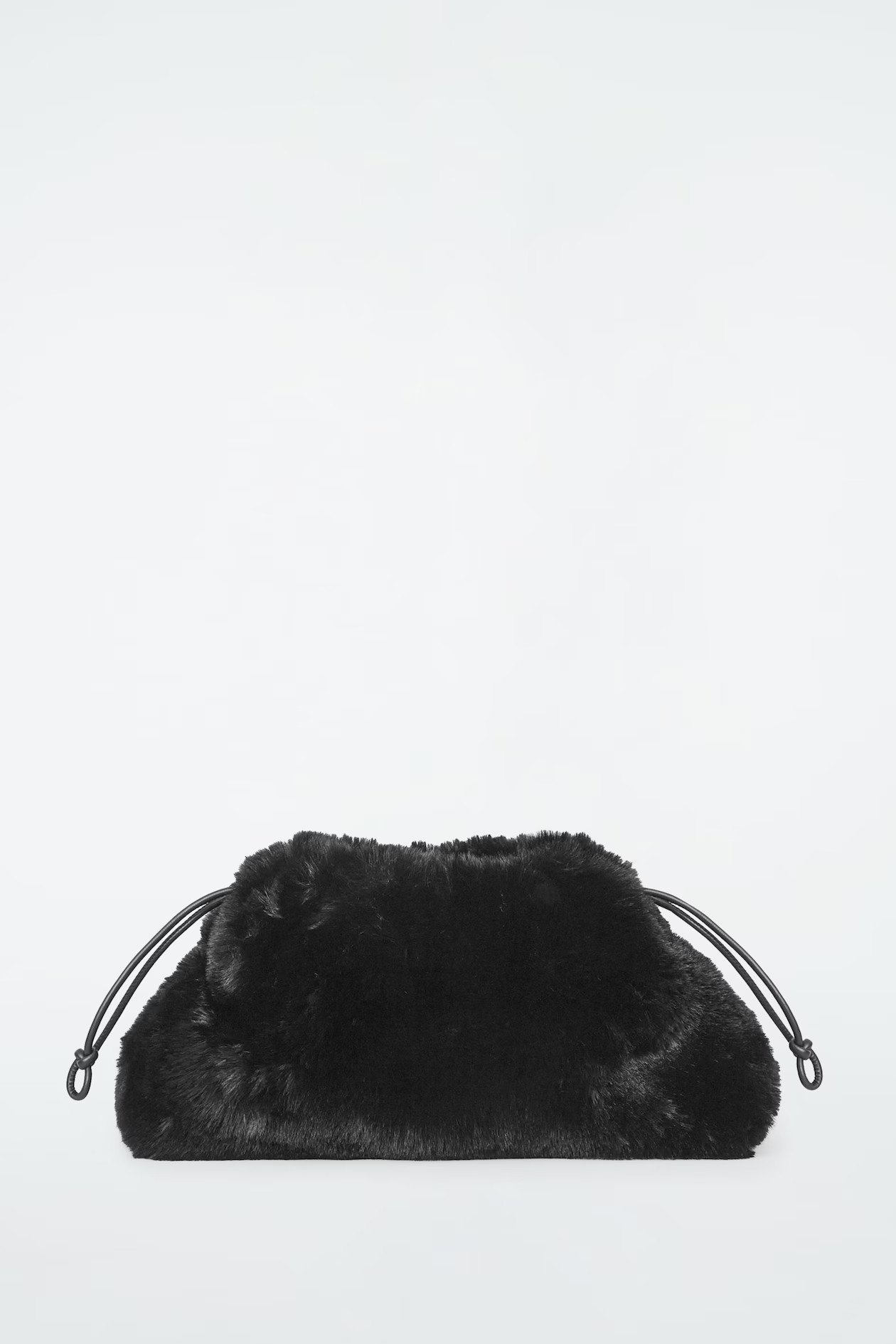 CAVATELLI CLUTCH BAG - FAUX FUR - BLACK | COS US | COS (US)
