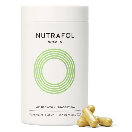 Nutrafol Women's Hair Growth Supplements, Ages 18-44, Clinically Proven for Visibly Thicker and Stronger Hair, Dermatologist Recommended - 1 Month Supply | Walmart (US)