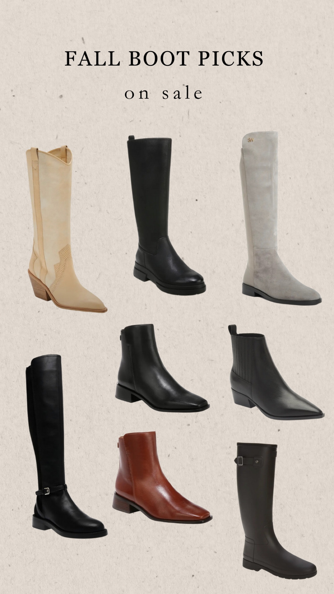 Nordstrom Rack must have fall winter boot roundup. Almost all are under $100!hunter boots cowboy boots knee high boots ankle boots 

#LTKshoecrush #LTKsalealert #LTKfindsunder100