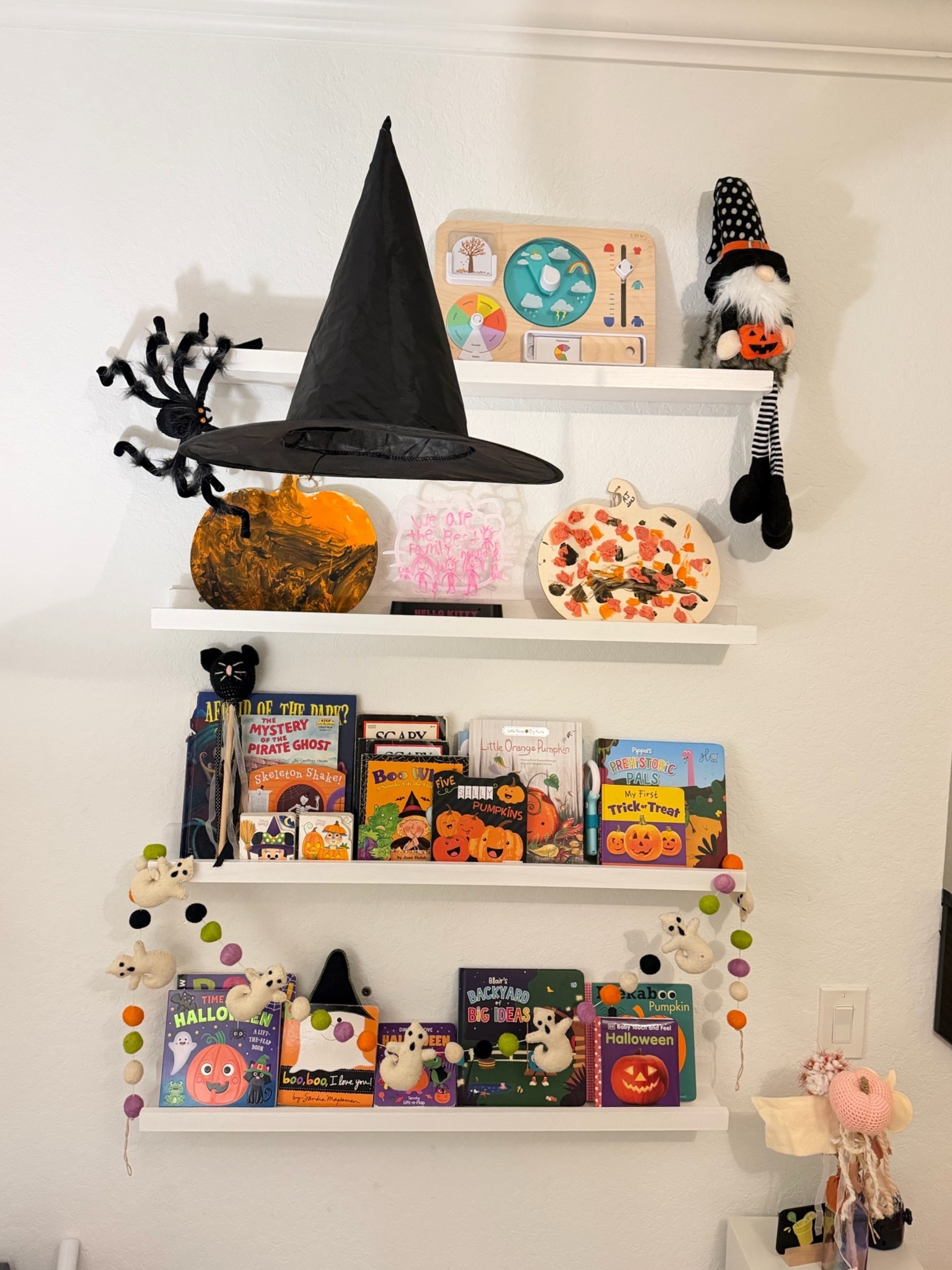 Playroom book display for the books!