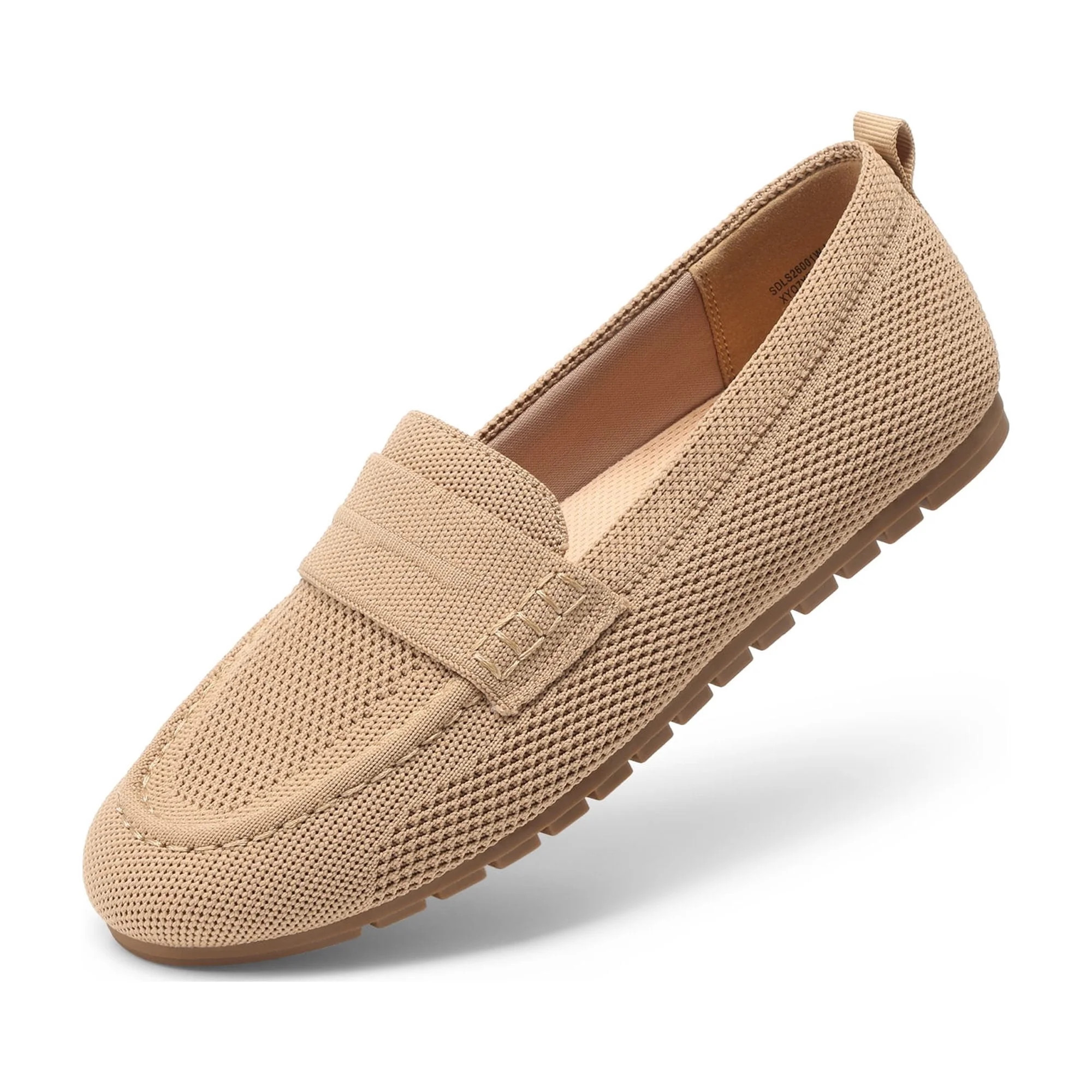 DREAM PAIRS Women's Knit Loafers Comfortable Arch Support Walking Shoes Lightweight Breathable Ca... | Walmart (US)