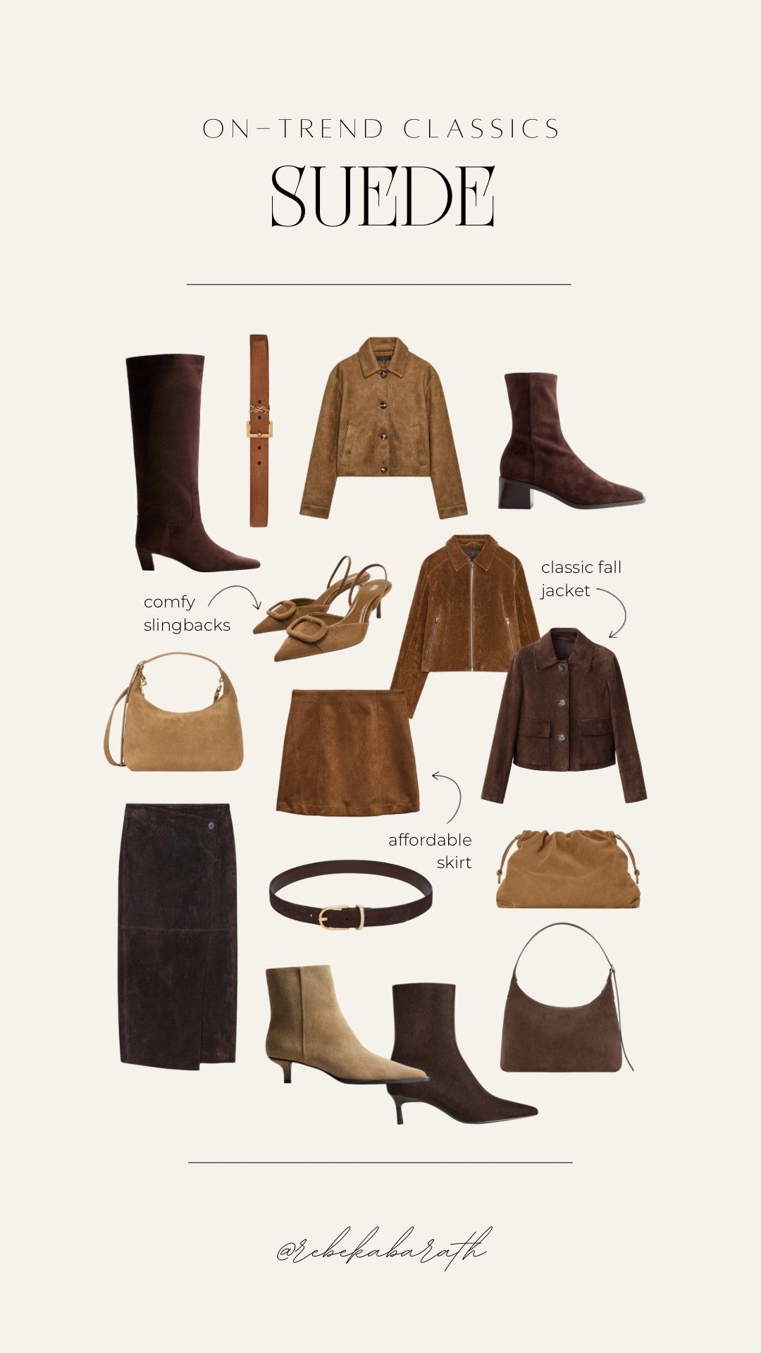 on-trend classics // suede 🍂

shop your favorite pieces from light jackets and skirts to chic accessories, like belts and bags 💫 

fall trends | f/w trends | on-trend classics | the suede edit

#LTKStyleTip #LTKItBag #LTKShoeCrush