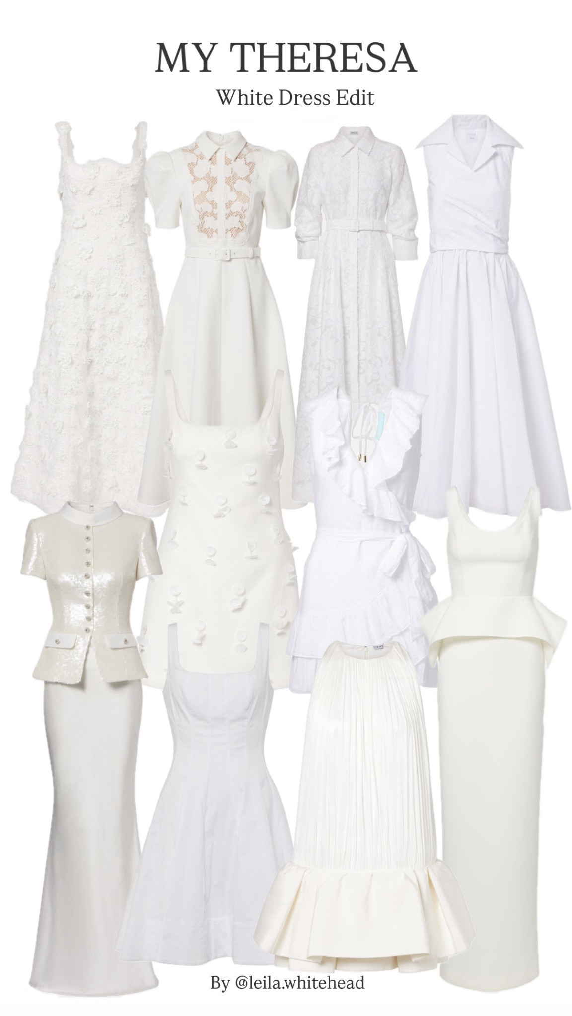 It’s white dress season so let’s celebrate the sunshine making an appearance with these beautiful styles from @mytheresa 🤍

#mytheresa 

#LTKluxury #LTKspring #LTKuk