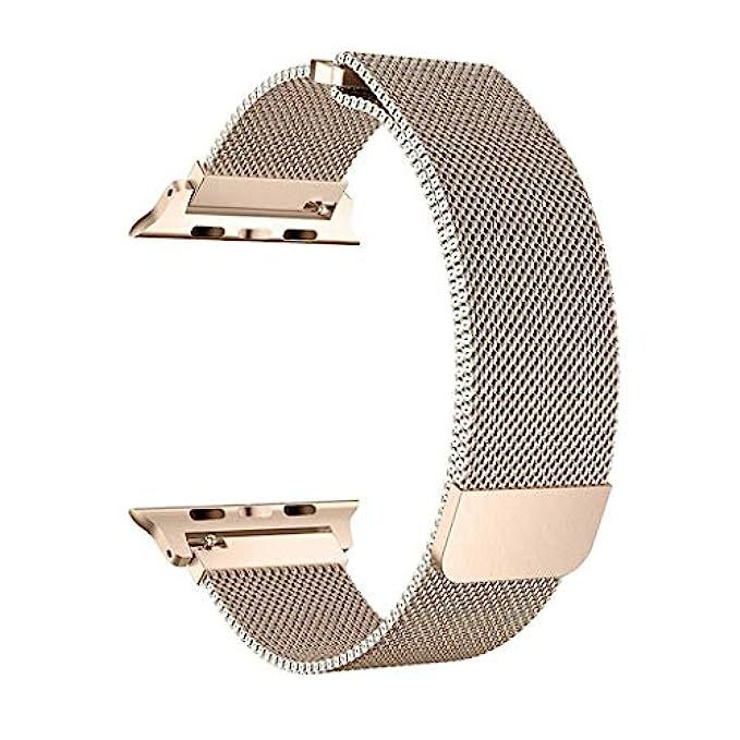 SICCIDEN Watch Band, Milanese Mesh Loop Magnetic Closure Clasp Stainless Steel Replacement iWatch Ba | Amazon (US)