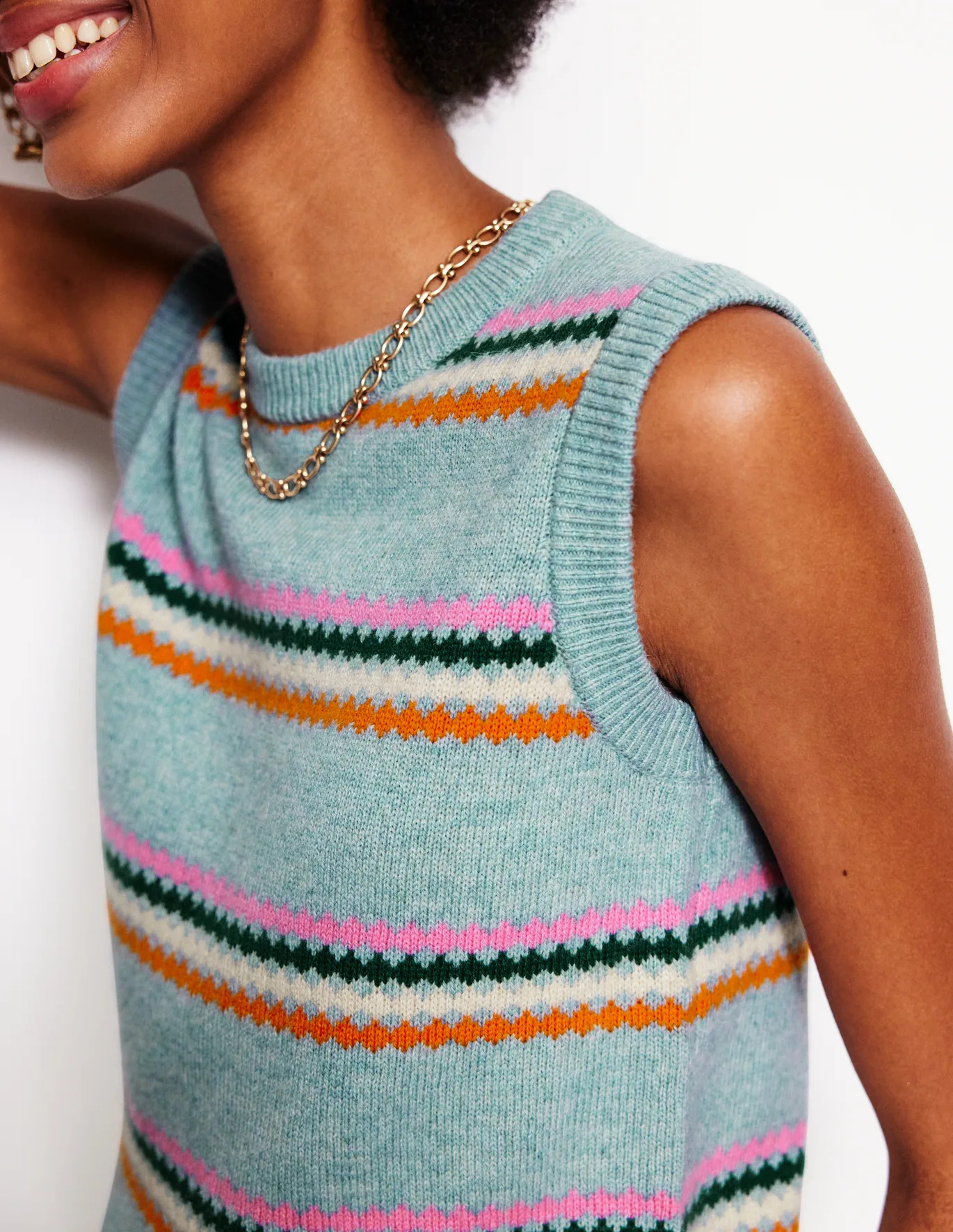 Edie Fair Isle Tank | Boden (US)