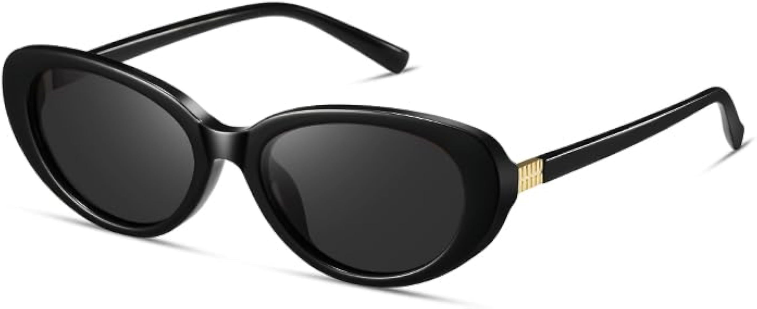 kimorn Retro Oval Sunglasses for Women 70s Small Chic Cat Eye Sun Glasses | Amazon (US)