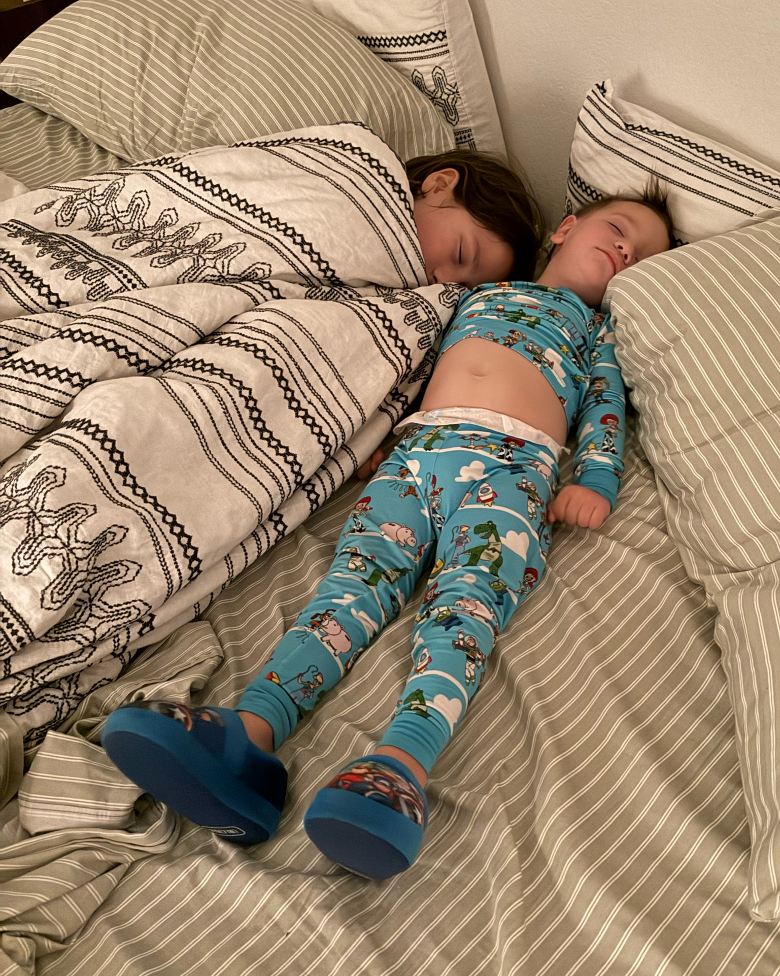 When your boys want to sleep with you, you never say no! Haha! Seriously though these @target sheets are my jam!!! So comfy and wash/dry well! We have them for all our beds in the house! 10/10 recommend! 

#LTKHome #LTKKids #LTKFamily