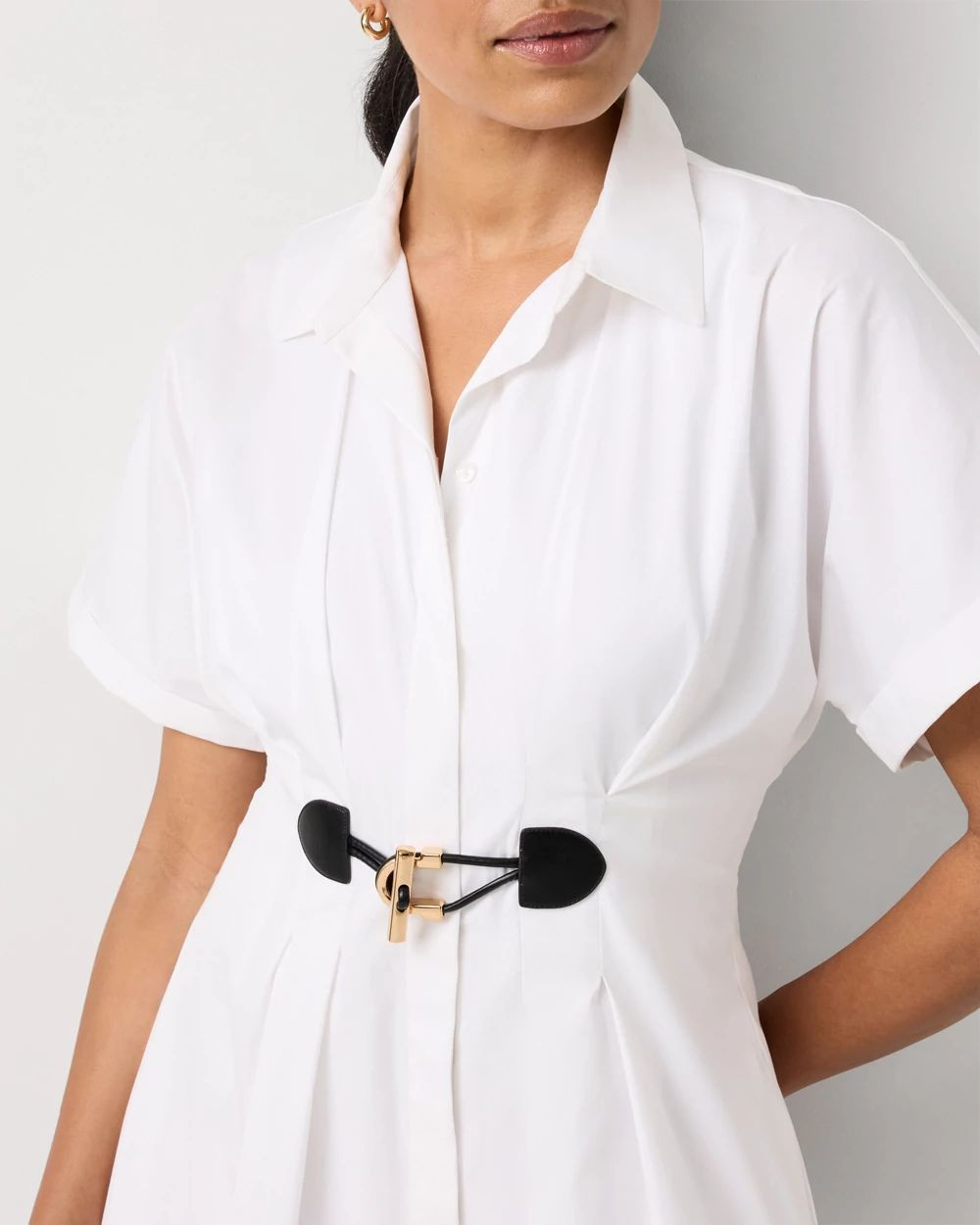 Belted Poplin Shirt DressAvailable in Petite and Regular$150.00 | White House Black Market