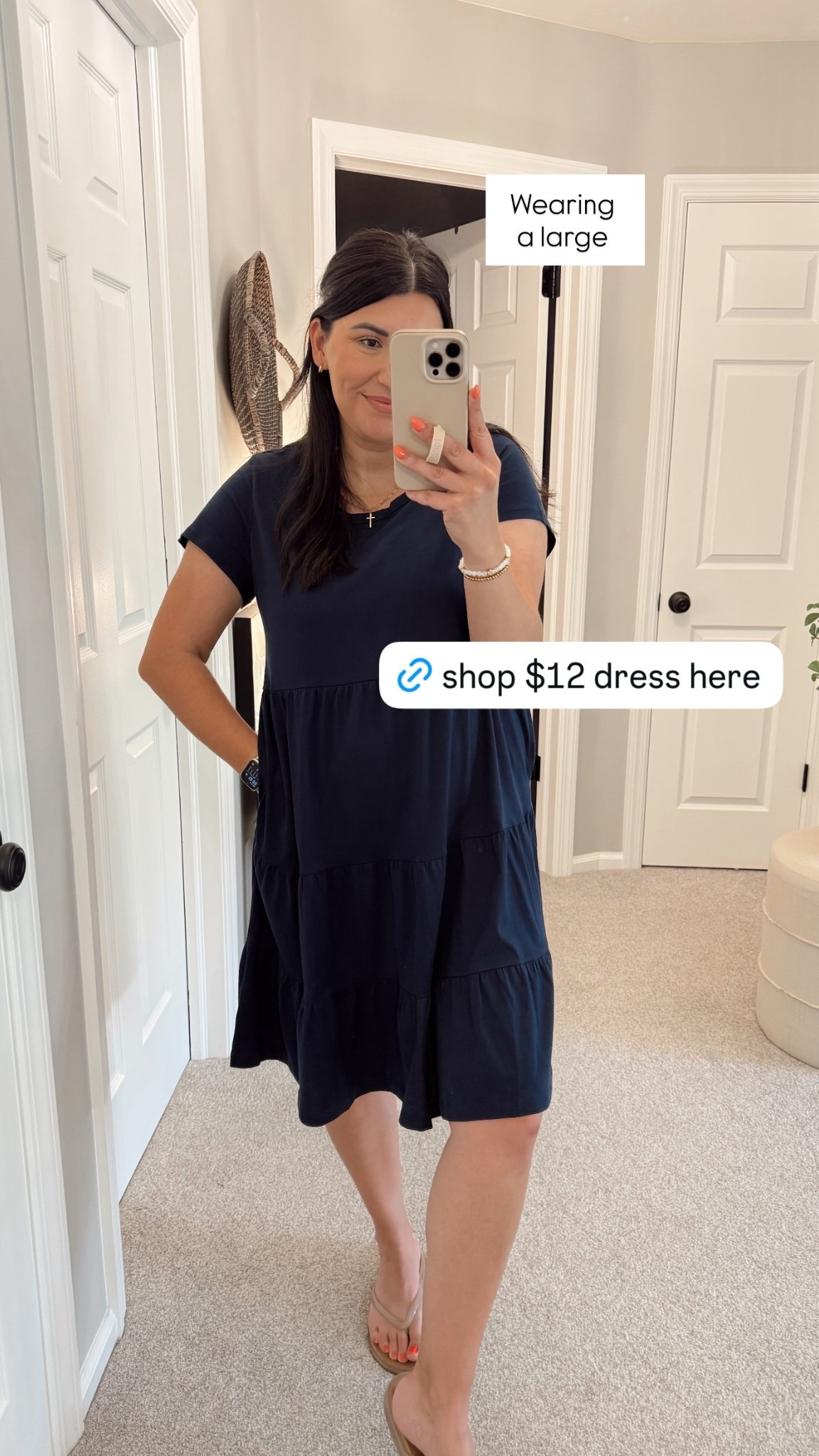 Wearing 
a large