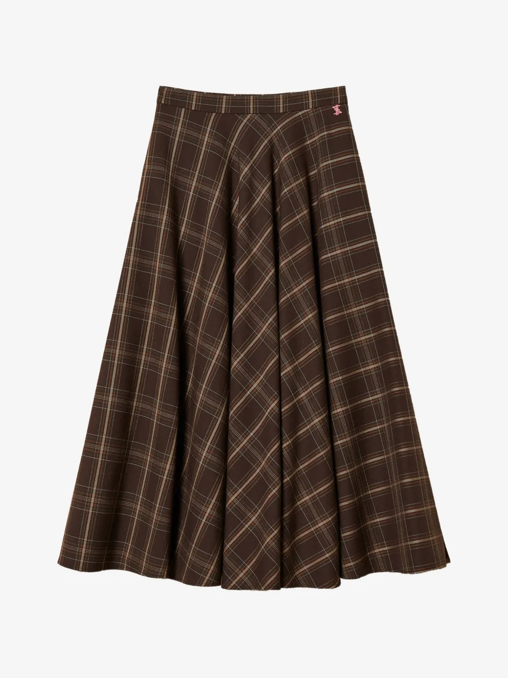 Myfo checked flannel midi skirt | Farfetch Global