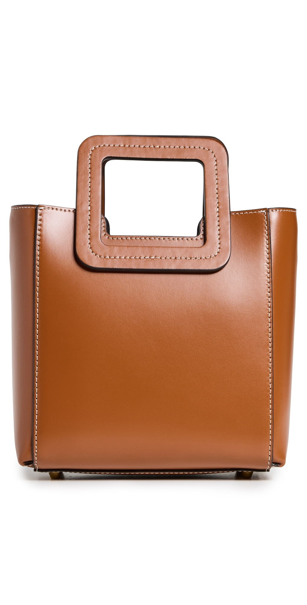 STAUD Mini Shirley Leather Bag Tan One Size | Shopbop