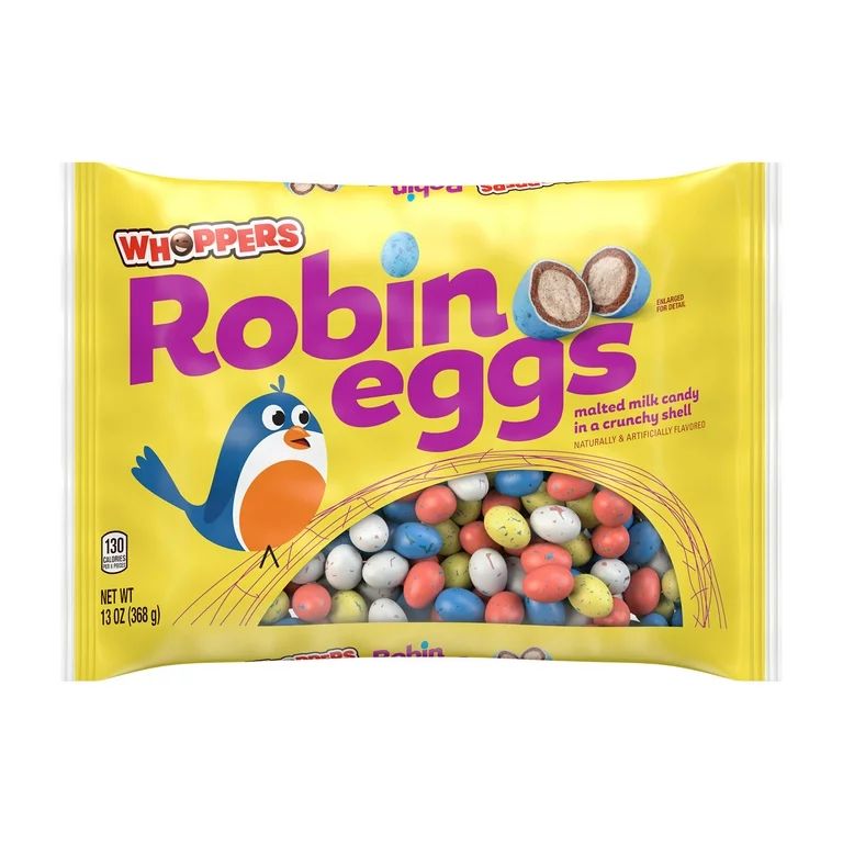 Whoppers Robin Eggs Malted Milk Balls Easter Candy, Bag 13 oz | Walmart (US)