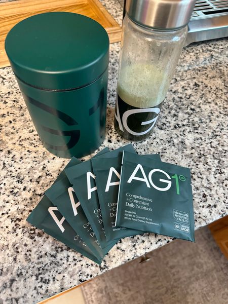 I’ve absolutely been loving AG1! Such an easy quick way to get in your vitamins and greens. No worrying about dosage or what you need to take, this has everything you need in 1 scoop! When you subscribe you will get 5 free travel packs with your order! If you get a  double subscribtion you will get 5 free travel packs & 1 year supply of AG Vitamin D3 & K2 drops🎉 #AG1partner @drinkag1

#LTKbeauty #LTKfitness