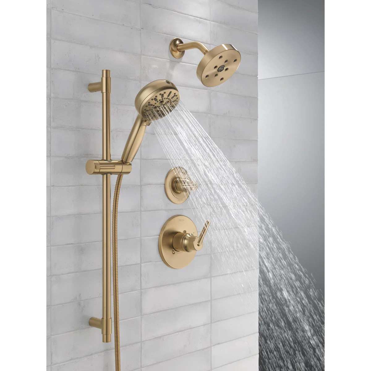 ProClean 7-Spray Hand Shower with Slide Bar, Handheld Shower with High Pressure Spray 51584-CZ-PR | Wayfair North America