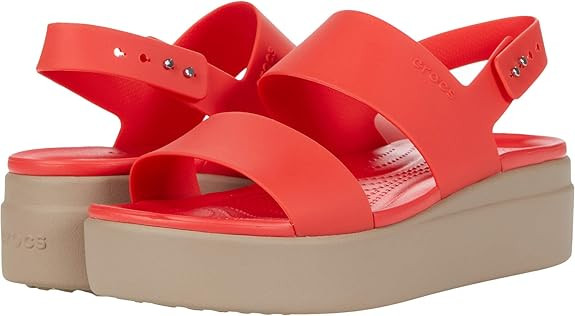 Crocs Women's Brooklyn Low Wedge Sandals | Amazon (US)