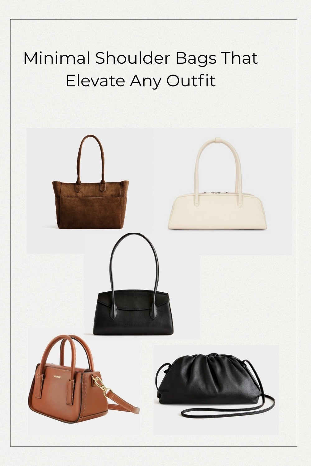 Minimal shoulder bags that instantly elevate everyday outfits.
From timeless suede totes to sleek east-west silhouettes and structured mini bags, these understated styles are the kind of pieces that make a wardrobe feel polished and effortless.
Perfect with tailored trousers, spring dresses, and minimalist everyday outfits.

#LTKspring #LTKSpringSale #LTKWorkwear