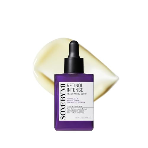 SOME BY MI Retinol Intense Reactivating Serum – 1.69oz, 50ml – Korean Bakuchiol Retinol Serum for Face Firming – Improves Signs of Aging, Minimizes Pore Size & Refines Skin Texture – Korean Skin Care | Amazon (US)