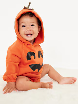 Hooded Critter Fleece One-Piece Romper for Baby | Old Navy (US)