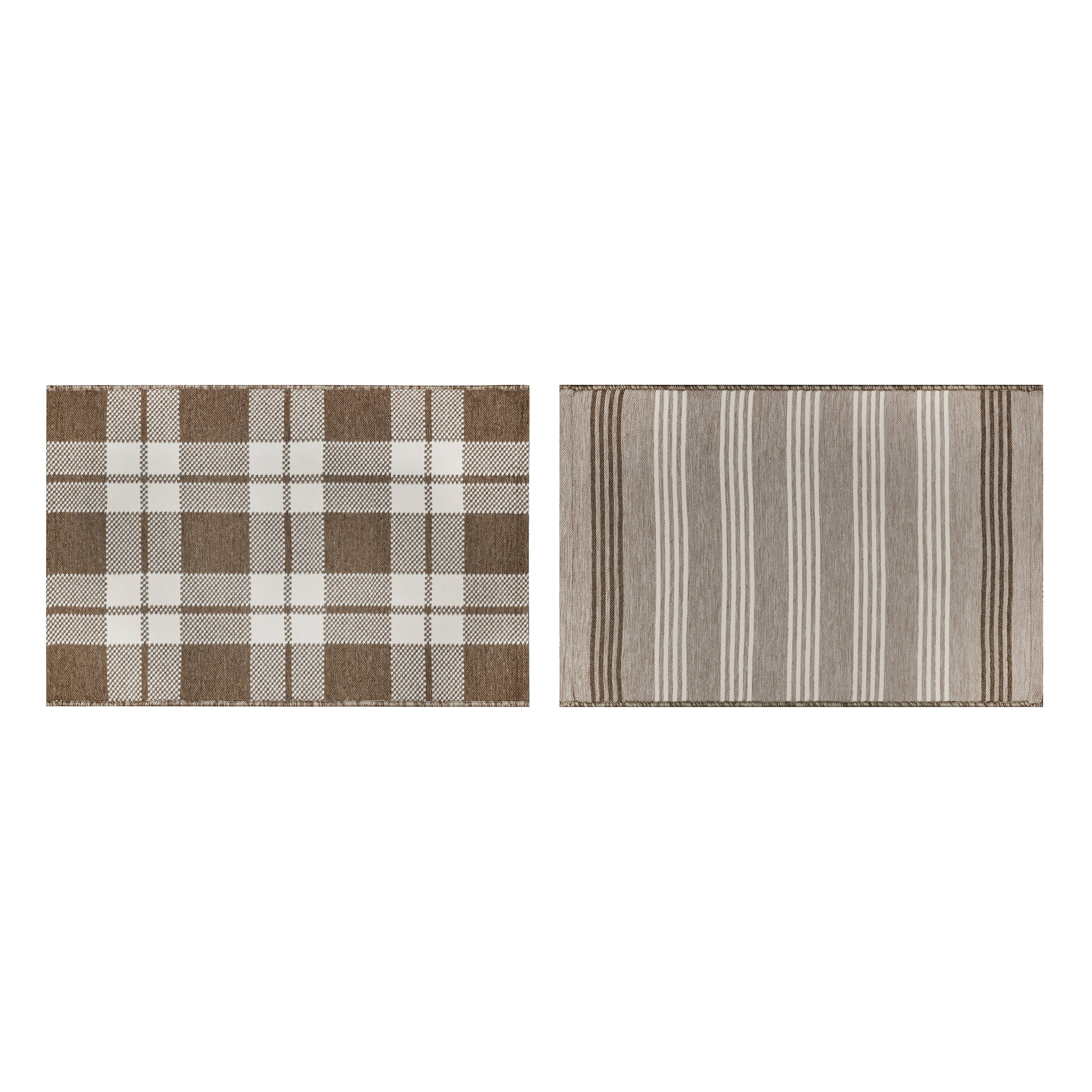 Better Homes & Gardens 2'x3' Brown Reversible Indoor/ Outdoor Scatter Rug | Walmart (US)