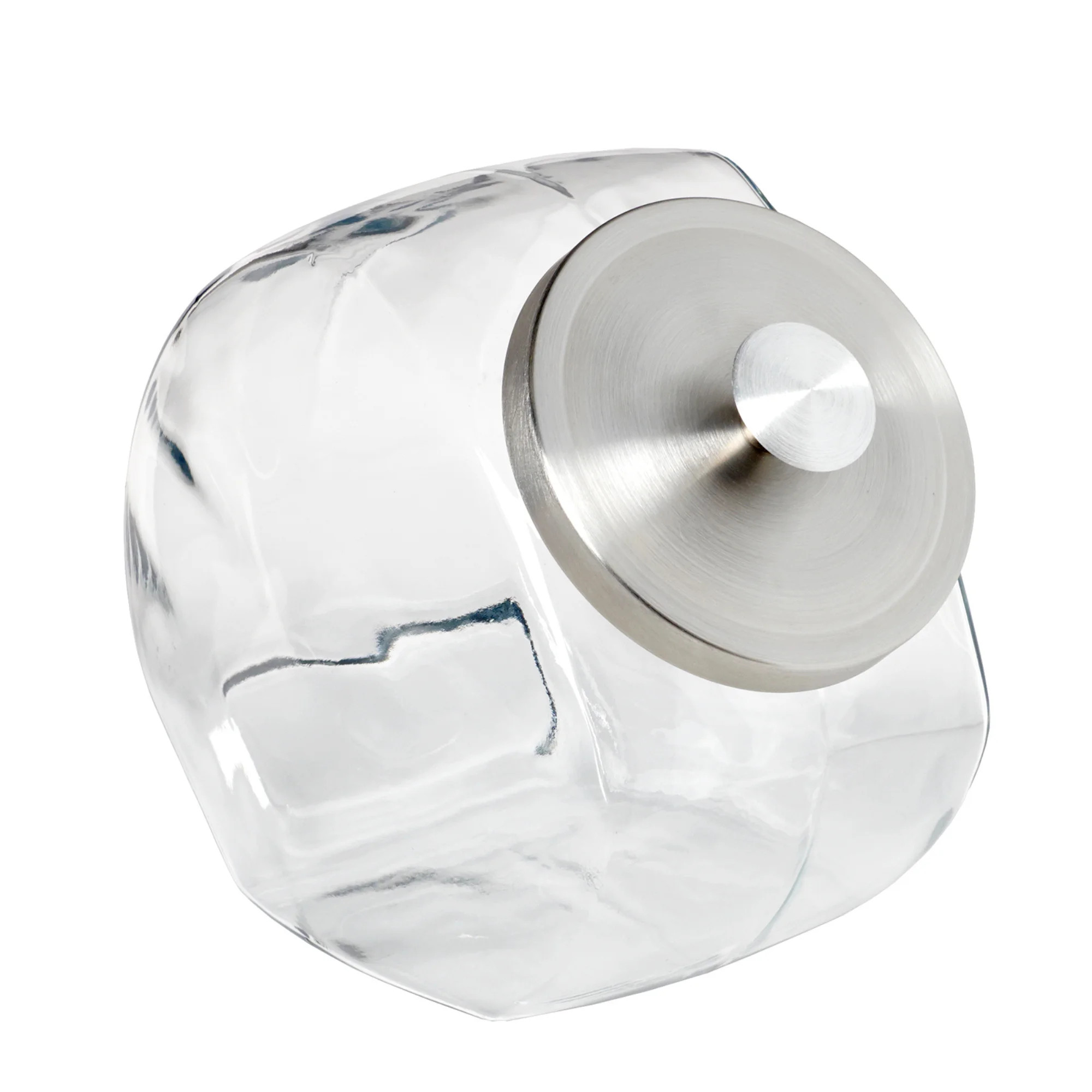 Anchor Hocking Silver Glass with Lid Penny Candy Glass Jar, A Practical Choice for Pantry Jar Sto... | Walmart (US)