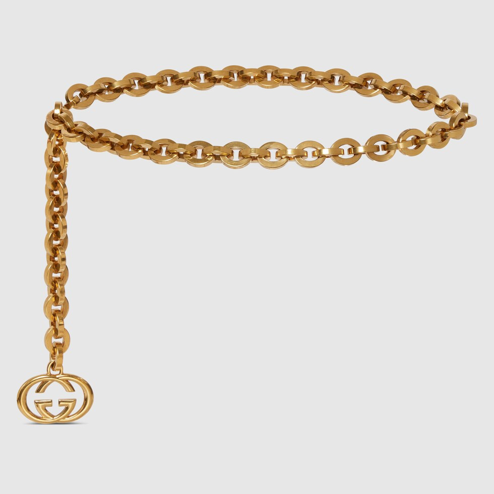 Chain belt with Interlocking G charm | Gucci (US)