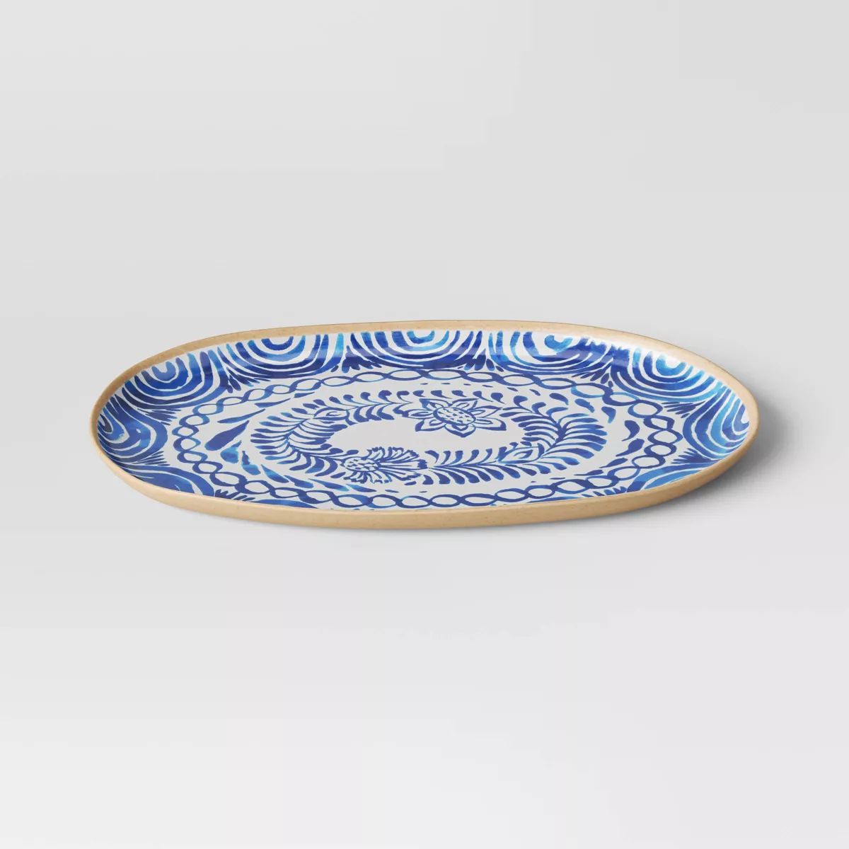 Melamine Oval Serving Platter Blue Print - Threshold™ | Target