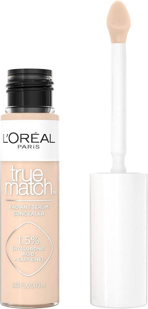 L’Oréal Paris True Match Radiant Serum Concealer, Brightening Under Eye Concealer Make Up with... | Amazon (US)