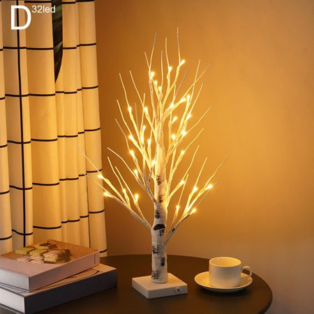 Led Twig Tree Birch Tree Warm Light Christmas Home Office Decor 60CM Tall Tree: E3D7 | Walmart (US)
