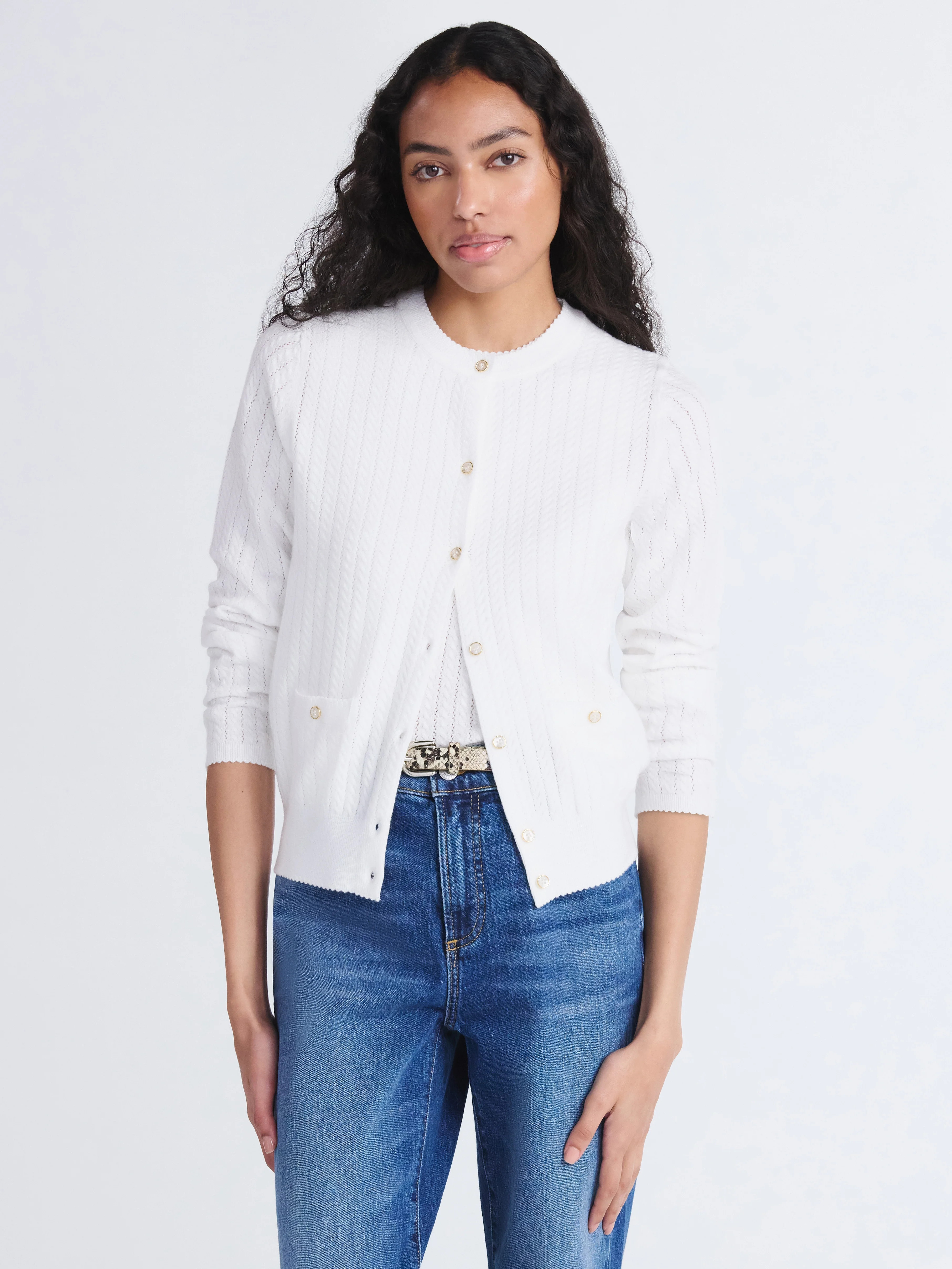 Free Assembly Women's and Women's Plus Cozy Yarn Welt Pocket Cable Cardigan Sweater, Midweight, S... | Walmart (US)