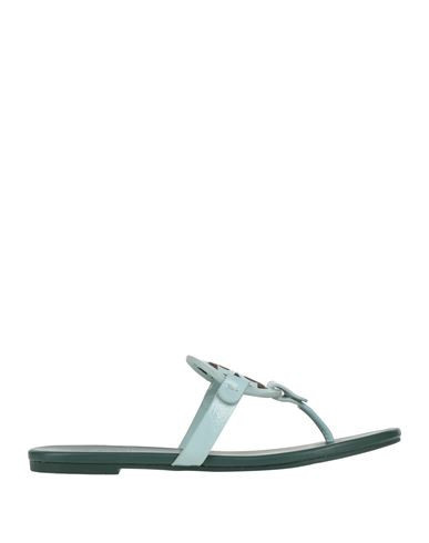 Tory Burch Woman Thong sandal Sky blue Size 7.5 Leather | YOOX (US)