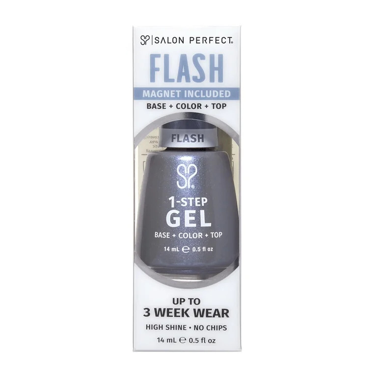 Salon Perfect Flash One Step Gel + Magnet Tool, Blue Nail Polish, 0.5 fl oz | Walmart (US)